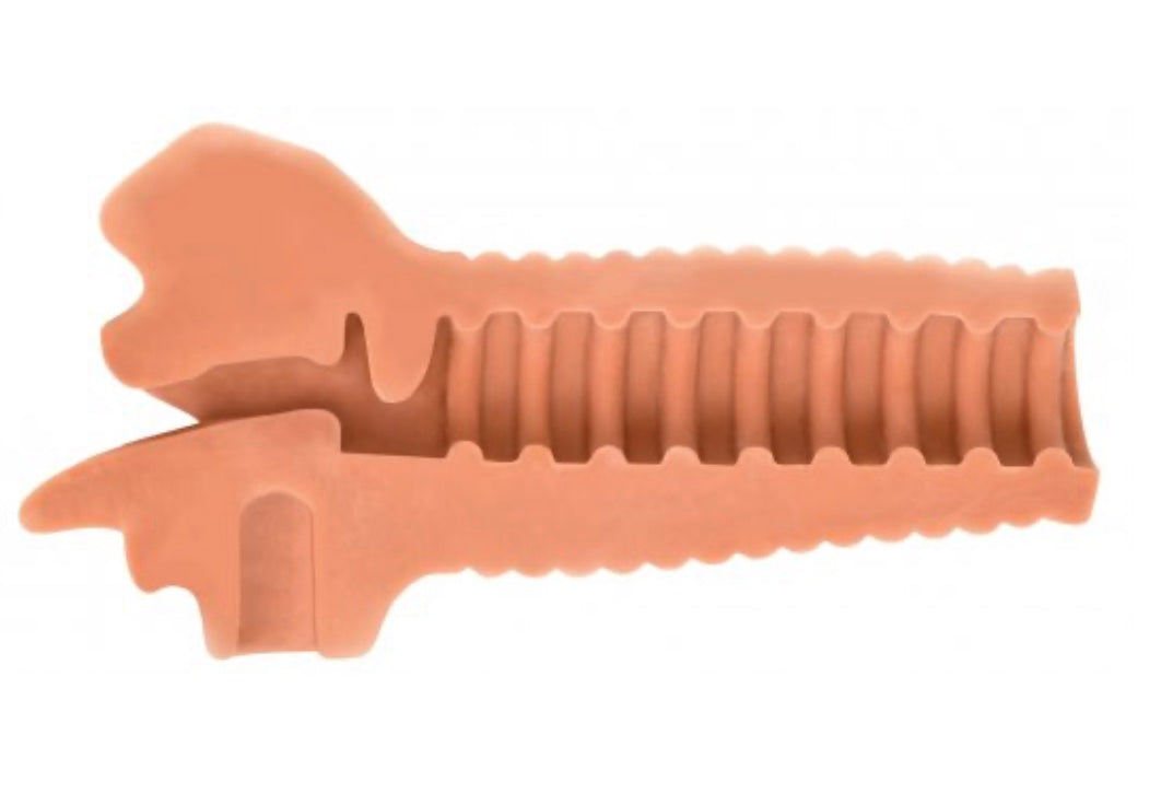 Mistress Selene Vibrating Mouth Stroker- Tan