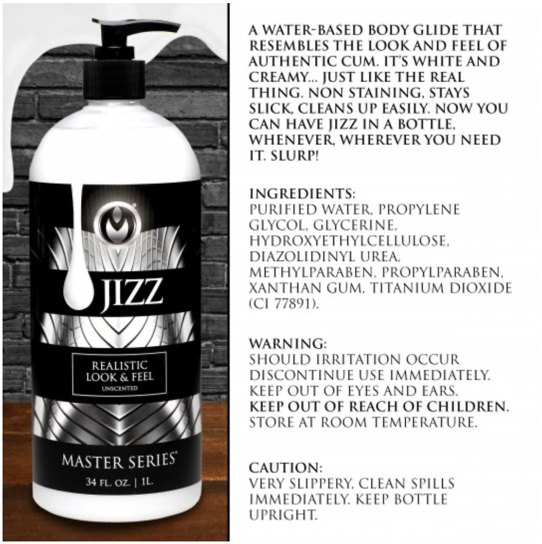 Jizz Unscented Water-Based Lube - 34oz