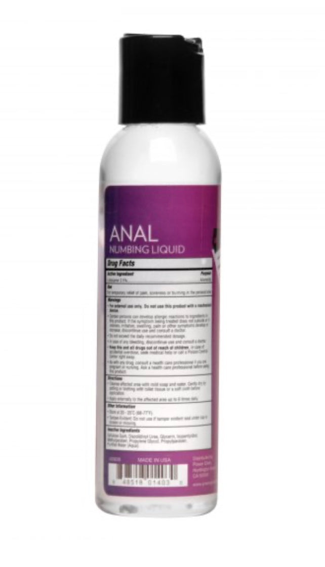 Power Glide Anal Numbing Personal Lubricant- 4 oz