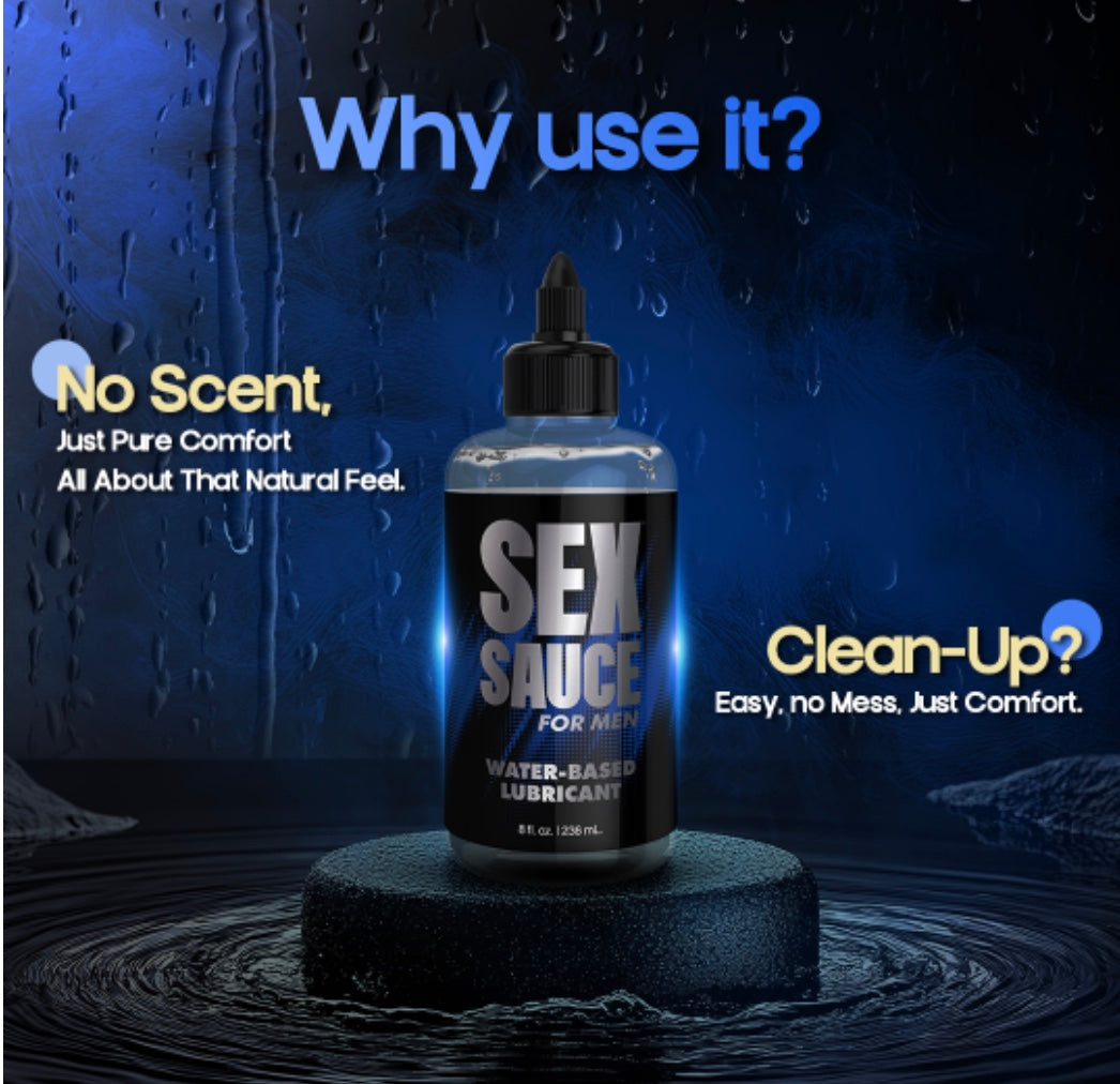 Sex Sauce for Men Water-Based Lubricant - 8oz
