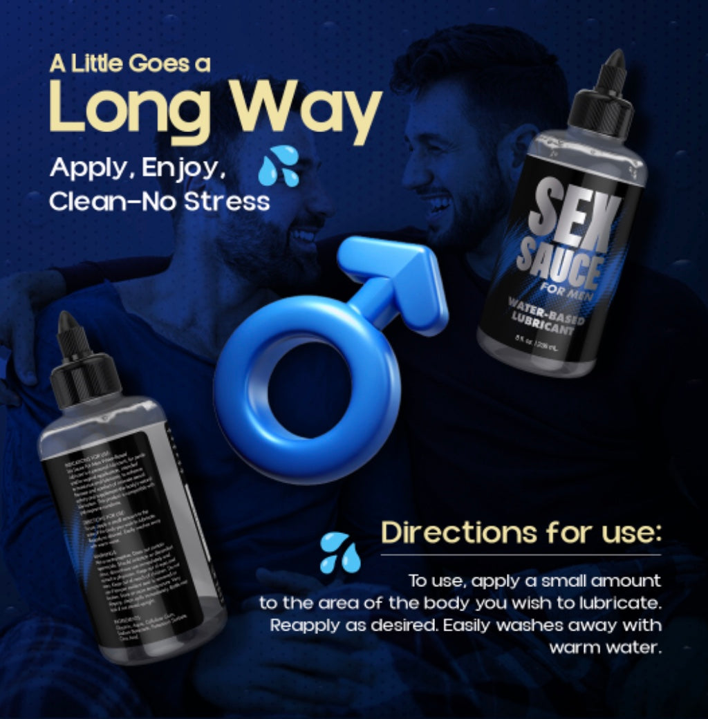 Sex Sauce for Men Water-Based Lubricant - 8oz