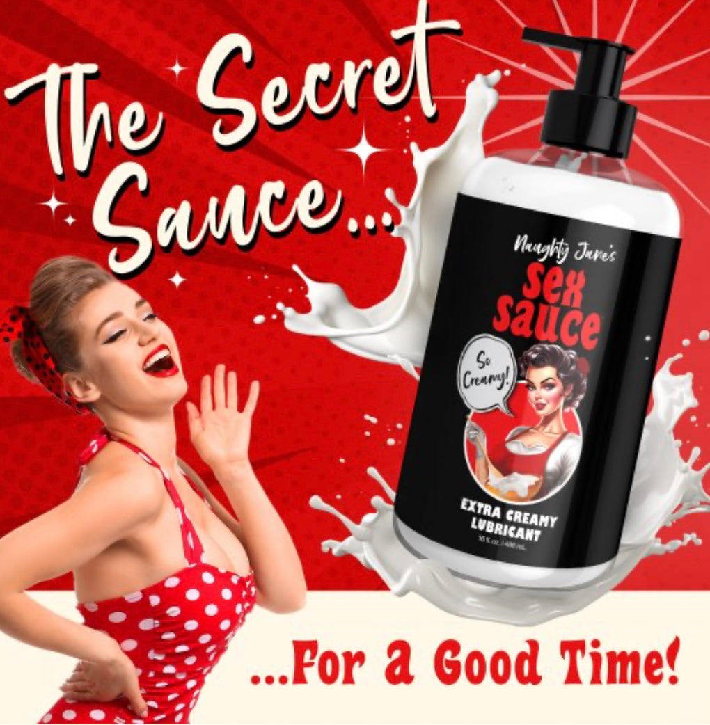 Naughty Jane's Sex Sauce Extra Creamy Lubricant - 16oz