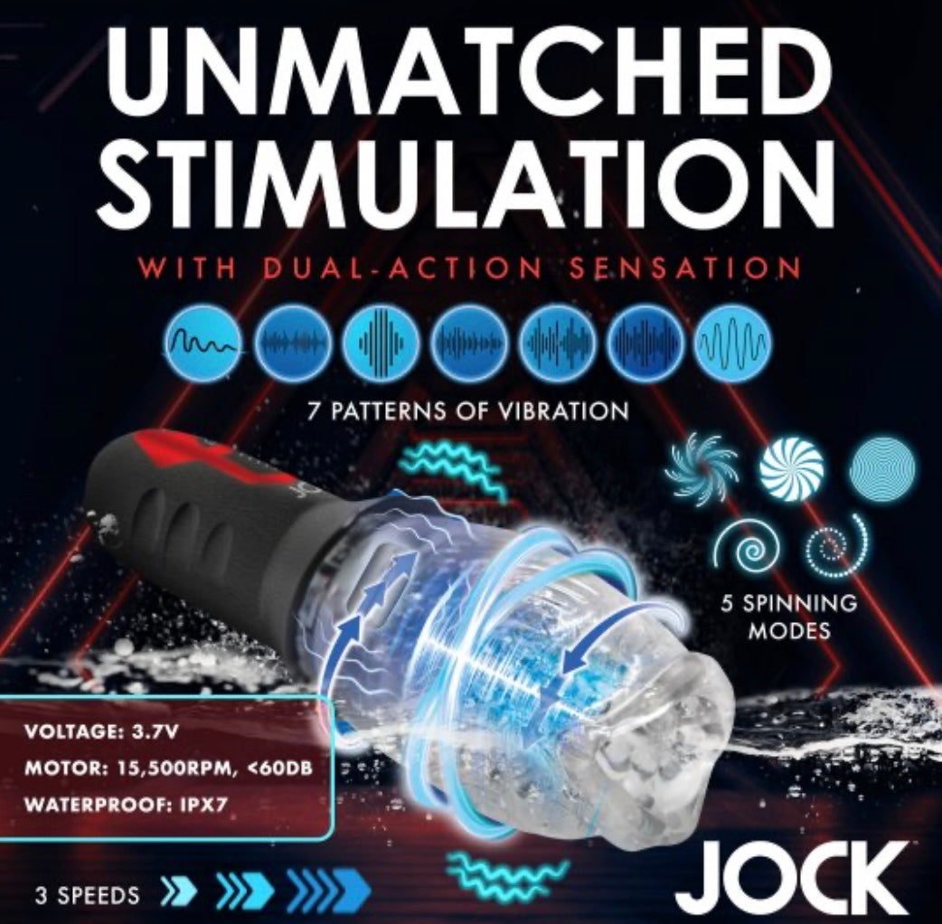 JOCK - Spinning and Vibrating Masturbator