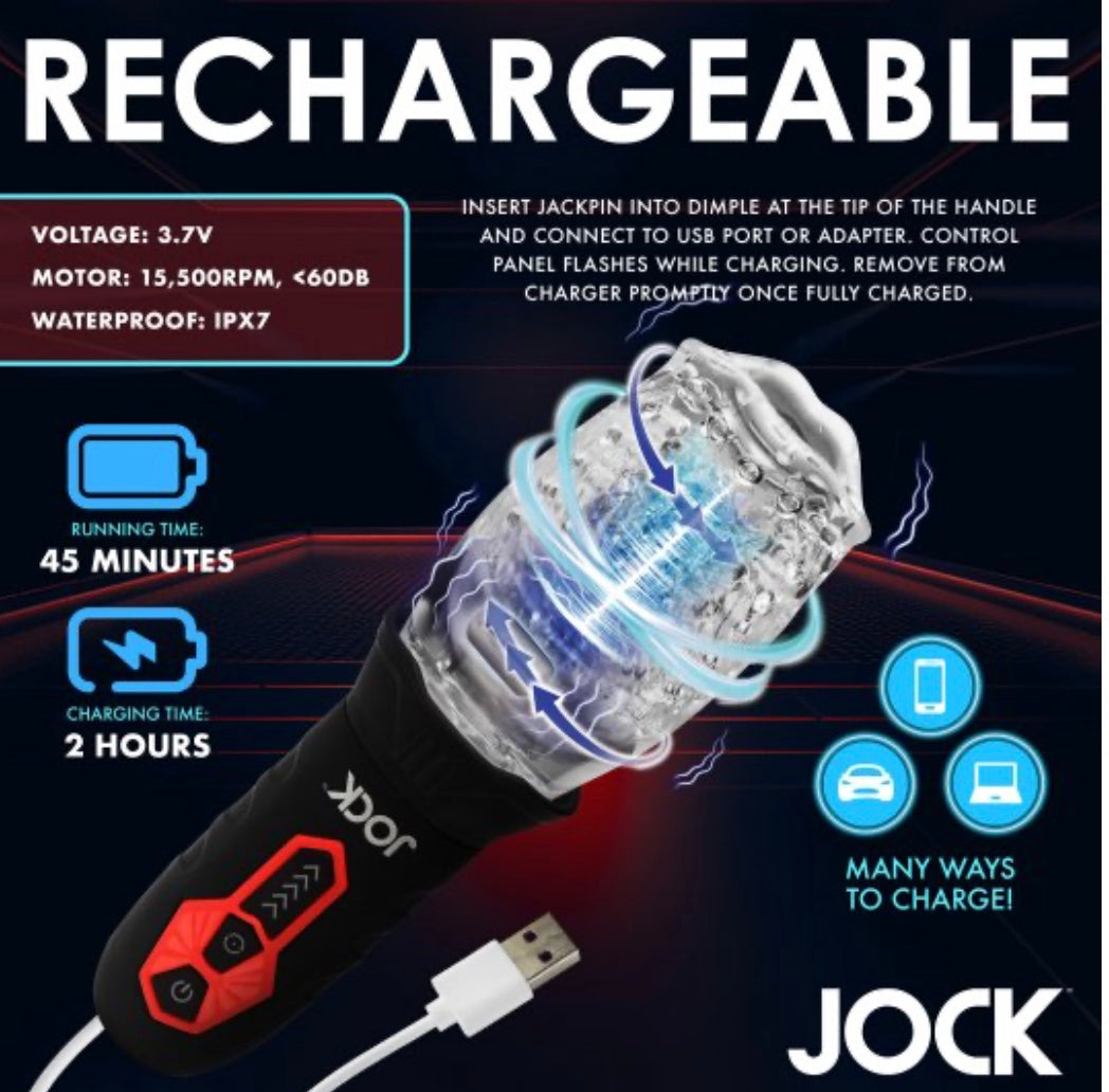 JOCK - Spinning and Vibrating Masturbator