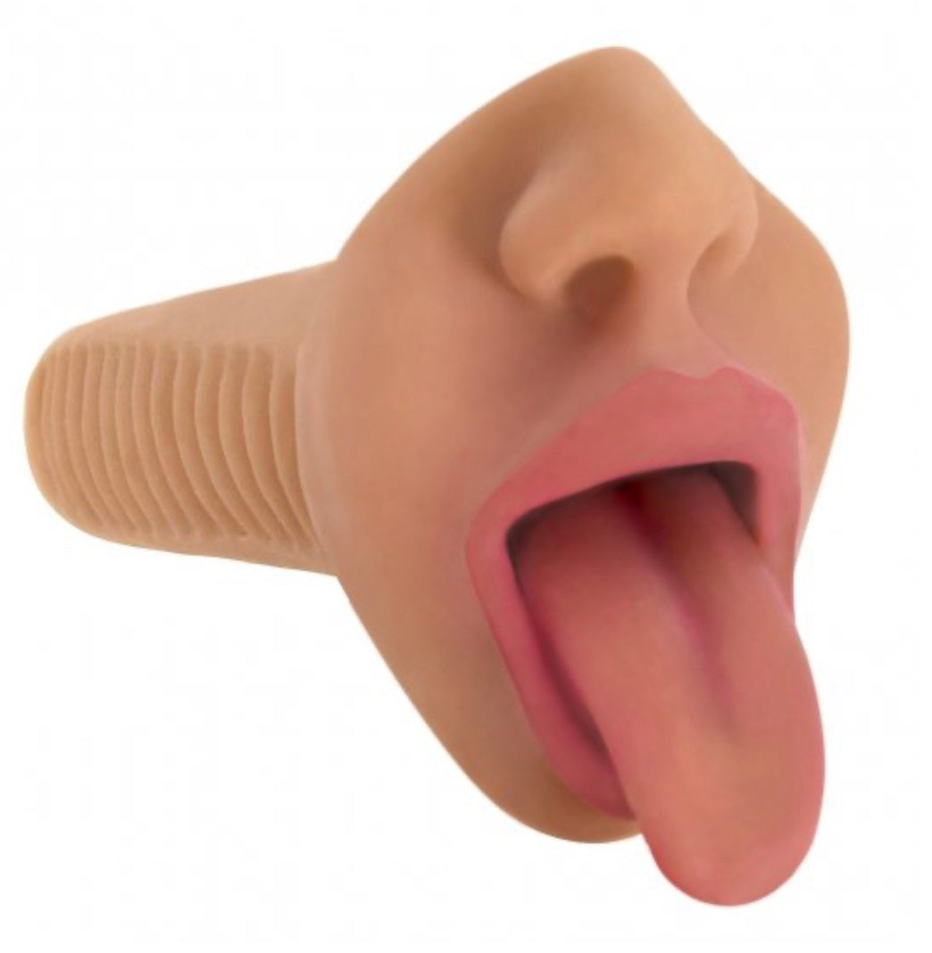 Mistress Selene Vibrating Mouth Stroker- Tan